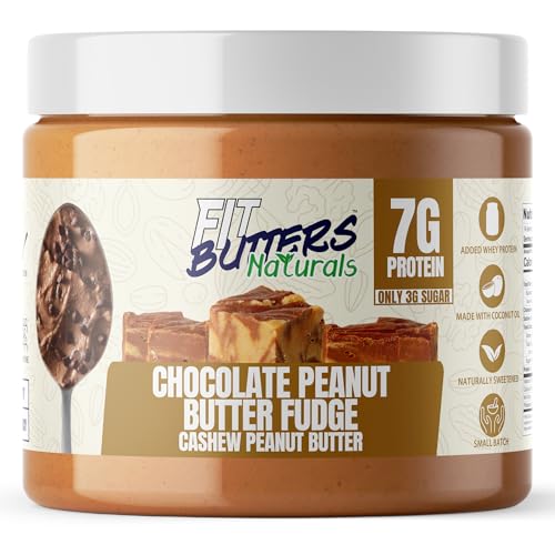 Fit Butters High Protein Naturally Sweetened Cashew Peanut Butter -