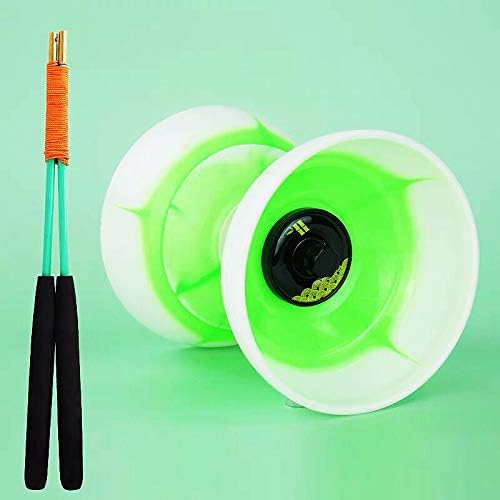 DSJUGGLING Fire Yoyo - Juego de diábolo de triple rodamiento, Verde (Fruit green)