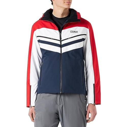 Colmar Herren Skijacke-1385 Jacke, Pearl Grey-Savoy-WHI, 56