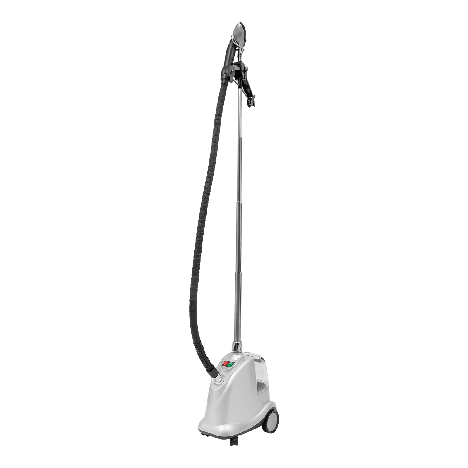 Steam Iron For Clothes, parownica parowa, 37 x 23 x 42 cm, 2200 W, ze składanym pałąkiem, maszt podporowy, szczotka materiałowa 220-240 V, trzystopniowa regulacja, nadaje się do materiałów