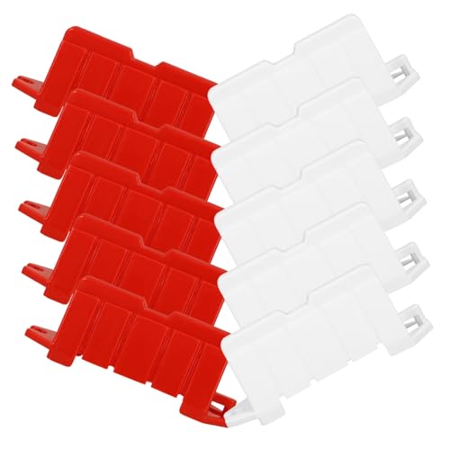 Sosoport Miniature Traffic Barricade 20pcs Road Signs Set Mini Traffic Fences Street Signs Playset