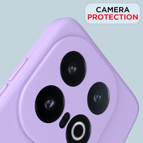 Image of Outlouders Back Cover for iQOO 13 5G | Camera Protection | Durable Soft Matte Silicone Bumper Case (Purple)