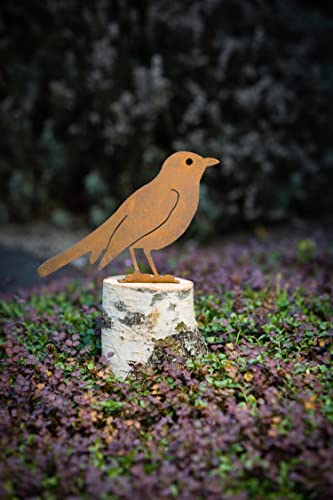 Elegant Garden Design Robin, Steel Silhouette With Rusty Patina #TOP4