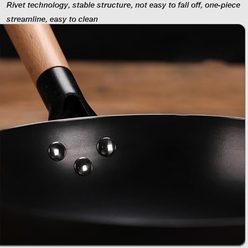 Wok de Acero al Carbono 32 cm con Espátula y Tapa miniatura 2