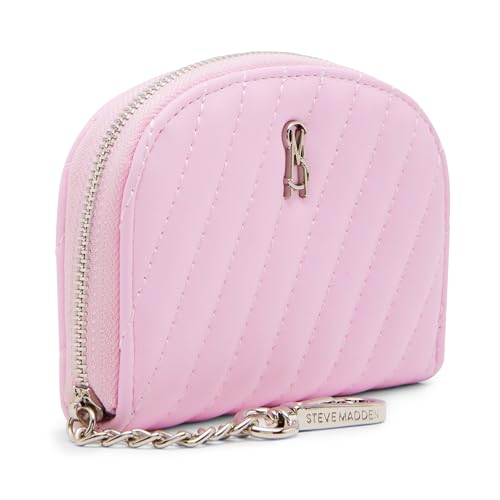 Steve Madden Women's Jadez-h Diagonal Quilted Dome Cardholder2