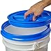 Gamma Seal Lids for 3.5, 5, 6 and 7 Gallon Buckets – Combo of 7 colors – Food Grade BPA Free Reusable Lids, Made in USA