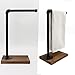 YESSAP 15'' Hand Towel Holder, L Shaped Towel Holder Stand with Weighted Base, Black Hand Towel Stand for Bathroom Kitchen Countertop