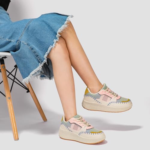 STQ Platform Sneakers Women Fashion Shoes 2024 Orthopedic Walking Shoes with Plantar Fasciitis2