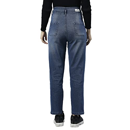 Image of HIGH Star Women Blue Stretchable Jeans
