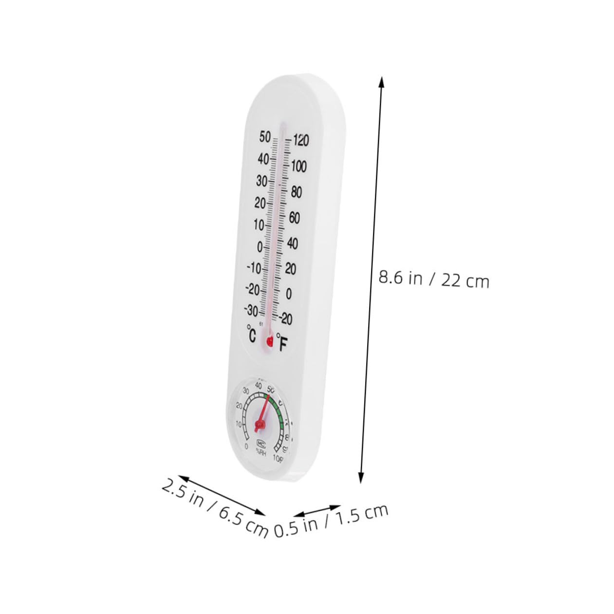 Mipcase 3Pcs Wall Hanging Hygrometer Thermometer for Use Scale Temperature and Humidity Gauge for Greenhouse Sauna Room Office Garden Easy to Install