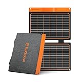 20W Portable Solar Charger for Camping,IP67 Waterproof Portable Solar Panel with USB-A QC3.0 and USB
