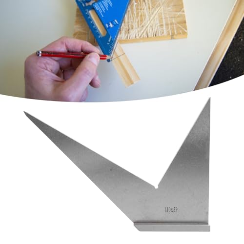 Multi Angle Miter Square, 30 45 90 120 Degree Machinist Engineer Ruler Precision Layout Measuring Tool with Base for Woodworking Carpentry, DIN 875/2 Standard - Image 2