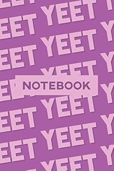 Paperback Notebook: Yeet Pink Purple Typography Meme Pattern Book