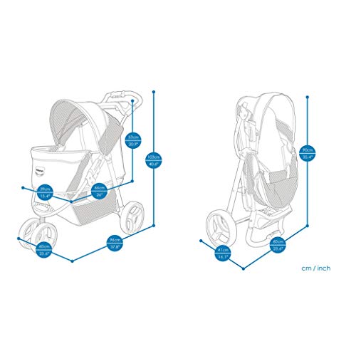 KKCD Cane Carrello/Passeggino per Animali