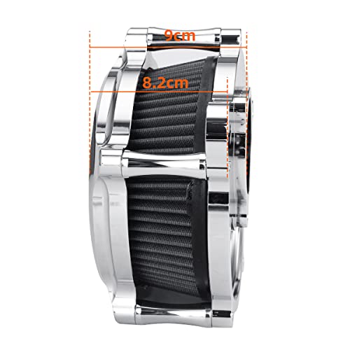 Aluminum Cnc Air Cleaners Filters Motorcycle Air Cleaner Skull Style Air Filter Intake Kit Fit For Touring Flhxs Street Glide Special Flhr Road King 2017-2021 Fxdr 114 2019-2021 #TOP3