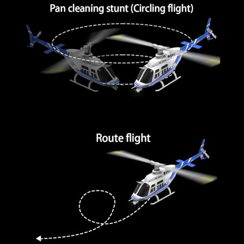 Image of C138 206 Remote Controlled Helicopter Aircraft Plane RC Heli Aileronless 6CH 6-Axis Gyroscope Altitude Hovering Add Optical Flow Localization 2Battery for Adults Beginners (Red)