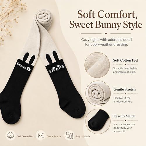 Image of VIKITA Girls tights Cotton Leggings in Spring fall winter stripe socks for girls 3-8 years