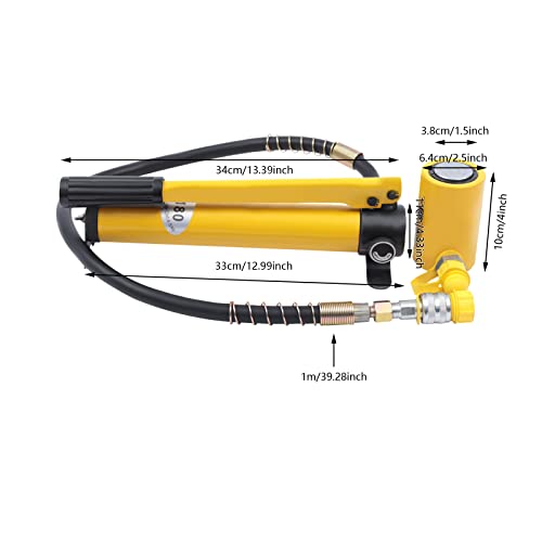 Podnośnik hydrauliczny o niskim profilu 10T z pompą ręczną CP-180 do maszyn i budowy statków
