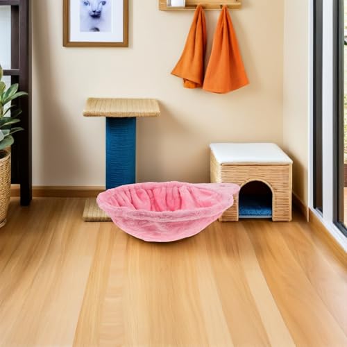 Hamac suspendu pour chat en polaire douce pour structure à lit rond - 8