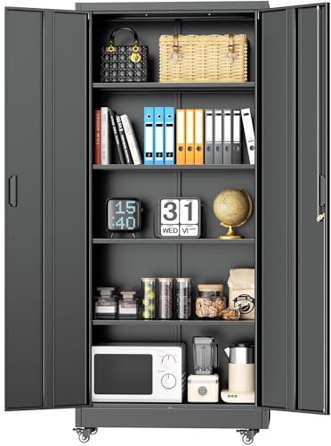 INTERGREAT 73-Inch Rolling Storage Cabinet