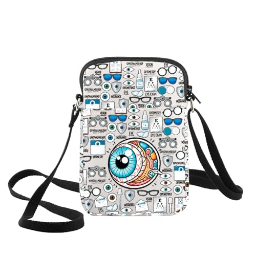 WZMPA Optometry Optician Crossbody Bag Eye Doctor Gift Optometrist Shoulder Bag Optometry Merchandise