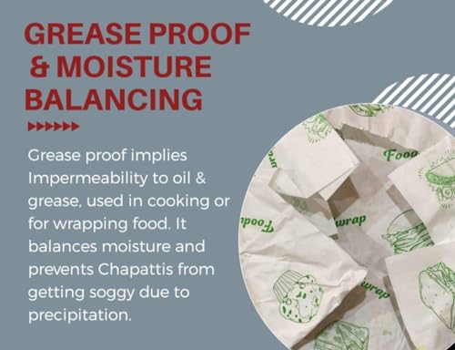Image of LITE Food wrap 11 Meter Multipurpose Food Wrapping Paper Roll | Oilproof, Reusable Wrap for Food | Roti, Paratha & Sandwich Paper | Extra Wide 11 inch Food Wrapping Paper