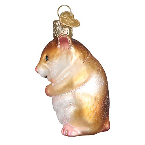 Old World Christmas Animal Collection Glasornamente für Weihnachtsbaum, Hamster – Ansicht 3