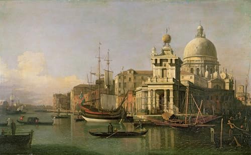 Affiche impression de la Dogana Venise sur toile haut de gamme