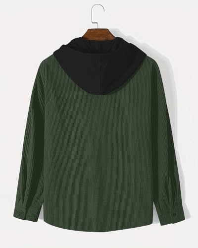 Image of Noble Monk Men's Solid Regular Fit Shirts| Shirt with Hood | Casual Wear for Men | Full Sleeve Shirt | Stylish Shirts for Men