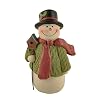 Snowman Figurine Resin Vintage Frosty The Snowman Statue Great Choice for Holiday Christmas Decoration