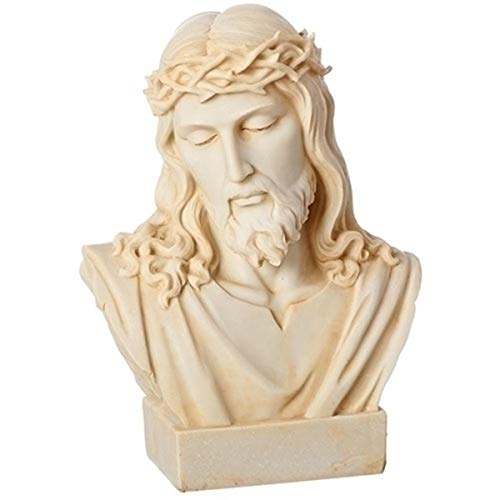 Roman 42650 Ivory Color Jesus Bust Statue Figurine 8.25 Inch cover