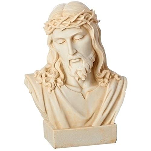 Ivory Color Jesus Bust Statue Figurine 8.25 Inch