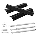 Grill Parts for Oklahoma Joe's Longhorn Combo 3 Burner Charcoal/Gas Smoker 15202029 18202083 16202046 14201767, Heat Plate and Burner Kit for Oklahoma Joes Grill Parts