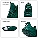 XKOWUO Women Running Shoes Mens Walking Tennis Sport Shoes Women's Gym Sneakers Lightweight Breathable Non Slip Fashion Workout Shoe for Mens Casual Jogging Mesh Sneaker Dark Green Size US 6