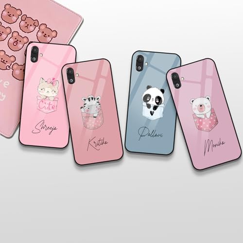 Image of COLORflow Back Cover Compatible with Samsung F14 5G | Cute Pocket Cartoons Color Customized | Shockproof TPU Bumper with Camera Protection Back Cover Compatible with Samsung Galaxy F14 5G