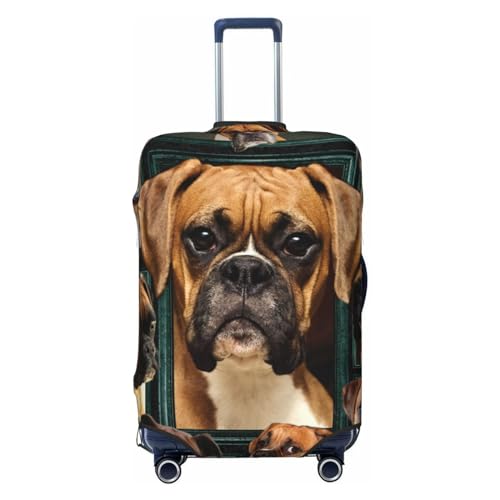 Suitcase Covers For Luggage Boxer Dog Elastic Stretch Luggage Cover Protector (For 18-32 Inch Suitcase)