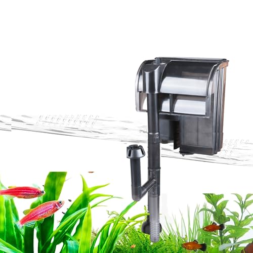 VAYINATO Sun-Sun Mini Nano Fish Tank Aquarium Hang On Filter with Skimmer (HBL-301 | 2W | 300L/H)