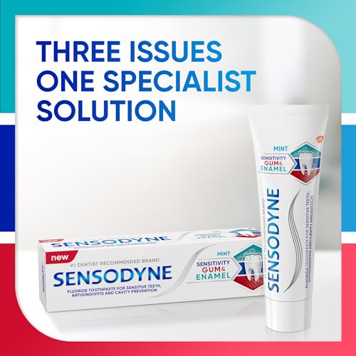Image of Sensodyne sensitivity and gum enamel toothpaste|dual action tooth paste for sensitive teeth and healthy gums 70gm
