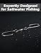BLUEWING Double Snap Swivels 135lbs Stainless Steel Coastlock Fishing Snap Swivels High Strength Saltwater Fishing Tackle Connector, 10pcs