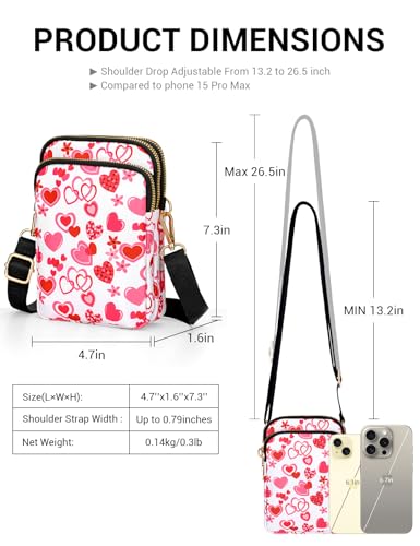 Image of YINHEXI Small Crossbody Bags for Women, Mini Cell Phone Wallet Purse, Shoulder Bag for Women and Men