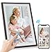 YOURLITE Digital Picture Frame WiFi 32GB,10.1 Inch Electronic Digital Photo Frame,Touch Screen, Auto-Rotate Slideshow, Easy Setup to Share Photos Videos,Gift for Friends Brown