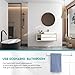 IWIWE 24 Inch Towel Bar Replacement Rod for Ceramic Holder - Spring Loaded Adjustable Square Plastic Towel Rod for Bathroom and Kitchen Porcelain Holders (White Reliable Plastic)