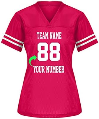Customize Your Own Football Jersey with Your Name and Team Number Personalized & Customized Jersey