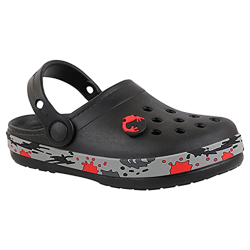 Image of URJO Splash Kid's Clogs /Sandals with Adjustable Back Strap Ultra Soft & Flexibility Anti Skid Comfortable Waterproof Daily Mules Clogs /Sandals Boy's & Girl's