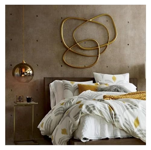 Lustre suspendu LED or 30cm pour table à manger et chambre