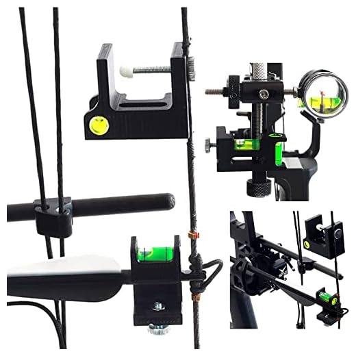 SOPOGER Archery Multifunctional Bow Level Tuning and Mounting String 3D Printing Compound Bow Sight Tuning Bubble Level Combos Tool Kit for Compound Bows (Black)