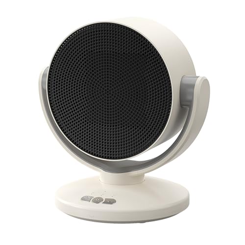 ZPSHYD Space Heater, PTC Ceramic Electric Desktop Heater 1200W Mini Desktop Fan Home Office Shaking Head Warmer Desktop Heater Desktop Warmer for Bedroom Home Office Desk Use