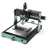 AnoleX CNC Router Machine 3030-Evo Max, All-Metal XYZ Axis Dual Steel Linear Guides with 800W Trimmer Router, ideal for Cutting Aluminum, Brass, Stainless steel, Wood, Acrylic, MDF, Plastics