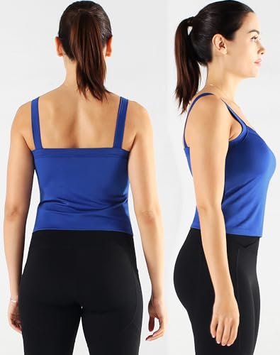 NELEUS Pacote com 3 regatas femininas de compressão atlética com sutiã esportivo camiseta de corrida