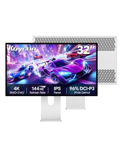 Image of P32K 32'' UHD (3840 x 2160) 4K 144Hz Glossy Monitor, IPS Panel, 10-Bit Color, 99% sRGB, 96% DCI-P3, 139PPI, HDR, Low Blue Light, Eye Care (Honeycomb - with Stand)